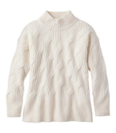 L.L.Bean Discount | Women's Signature Premium Cashmere Cable Sweaters, Mockneck
