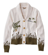 L.L.Bean Outlet | Women's Signature Original Cotton Sweater, Shawl Cardigan Novelty