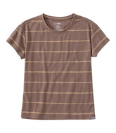 L.L.Bean Sale | Women's Mountainside Crewneck Tee, Short-Sleeve Stripe