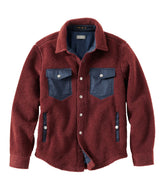 L.L.Bean Outlet | Men's Signature Mixed Media Fleece Shirt Jacket