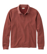 L.L.Bean On Sale | Men's Mountainside Micro Waffle Polo, Long-Sleeve