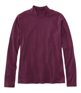 L.L.Bean Outlet | Women's Pima Cotton Tee, Long-Sleeve Mockneck