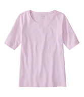 L.L.Bean | Women's Jewelneck Tee, Elbow-Sleeve