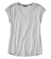 L.L.Bean | Women's Beyond Soft V-Neck Tee, Short Sleeve