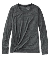 L.L.Bean Online | Women's VentureSoft Twist-Front Top, Long-Sleeve
