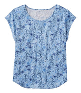 L.L.Bean Online | Women's Linen/Cotton Tee, Short-Sleeve Scoopneck Print