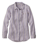 L.L.Bean On Sale | Women's Premium Washable Linen Shirt, Tunic Stripe