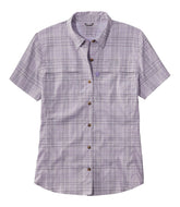 L.L.Bean Outlet | Women's Tropicwear Shirt, Plaid Short-Sleeve