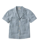 L.L.Bean New | Women's Signature Hemp/Cotton Camp Shirt, Short-Sleeve