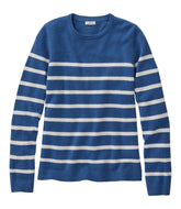 L.L.Bean US | Women's Classic Cashmere Sweater, Crewneck Stripe