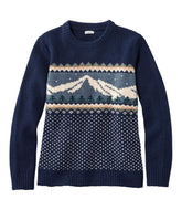 L.L.Bean | Women's Bean's Classic Ragg Wool Crewneck Intarsia Sweater