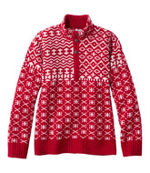L.L.Bean Discount | Women's Signature Kingfield Merino Wool Sweater, Fair Isle