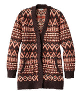 L.L.Bean Sale | Women's Cotton Ragg Sweater, Open Cardigan Fair Isle