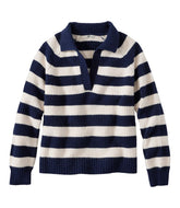 L.L.Bean Sale | Women's SuperSoft Waffle Sweater, Polo Stripe