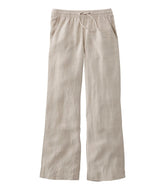 L.L.Bean Outlet | Women's Premium Washable Linen Pull-On Pants