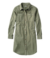 L.L.Bean | Women's L.L. Bean Heritage Washed Denim Shirt Dress, Garment-Dye