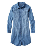 L.L.Bean Online | Women's L.L. Bean Heritage Washed Denim Shirt Dress