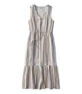 L.L.Bean Online | Women's Cloud Gauze Midi Dress, Stripe