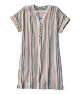 L.L.Bean Outlet | Women's Cloud Gauze Short-Sleeve Shift Dress, Stripe