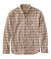 L.L.Bean On Sale | Men's Brushed Jaspé Twill Shirt, Plaid, Traditional Untucked Fit