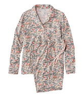 L.L.Bean Sale | Women's Super-Soft Shrink-Free Pajama Set, Button-Front