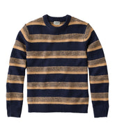L.L.Bean Discount | Men's Bean's Classic Ragg Wool Sweater, Crewneck, Stripe