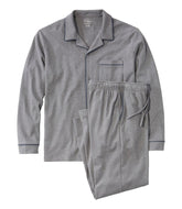 L.L.Bean Sale | Men's Bean's Cotton Knit Pajamas, Button-Front PJ Set