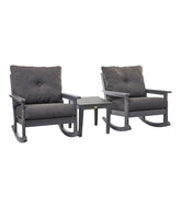 L.L.Bean | All-Weather Patio Rocker Set with Side Table, Slate Gray
