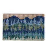L.L.Bean For Sale | Printed Recycled Waterhog Doormat, Pine Trees