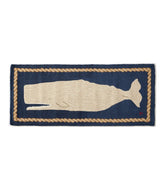 L.L.Bean New | Wool Hooked Novelty Runner, Whale