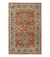 L.L.Bean Online | Single Border Terracotta Wool Tufted Rug