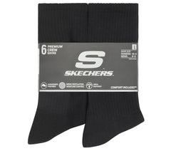 6 Pack Large Core Crew Socks | Skechers US