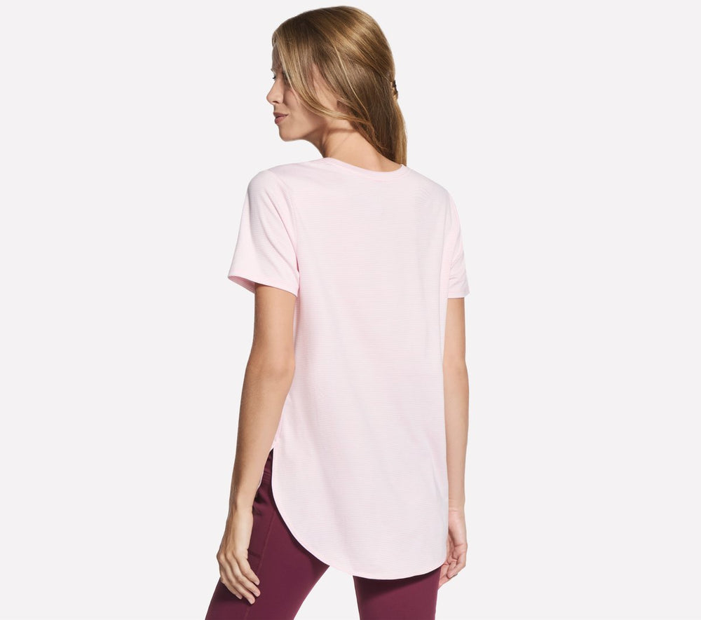 GO DRI Swift Stripe Tunic Tee | Skechers on sale