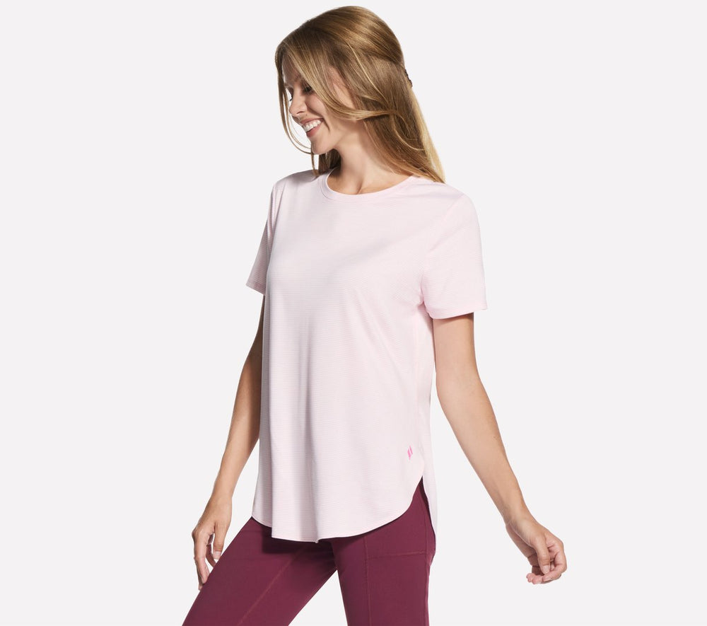GO DRI Swift Stripe Tunic Tee | Skechers on sale