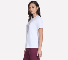 Floral Diamond Short Sleeve Tee | Skechers outlet