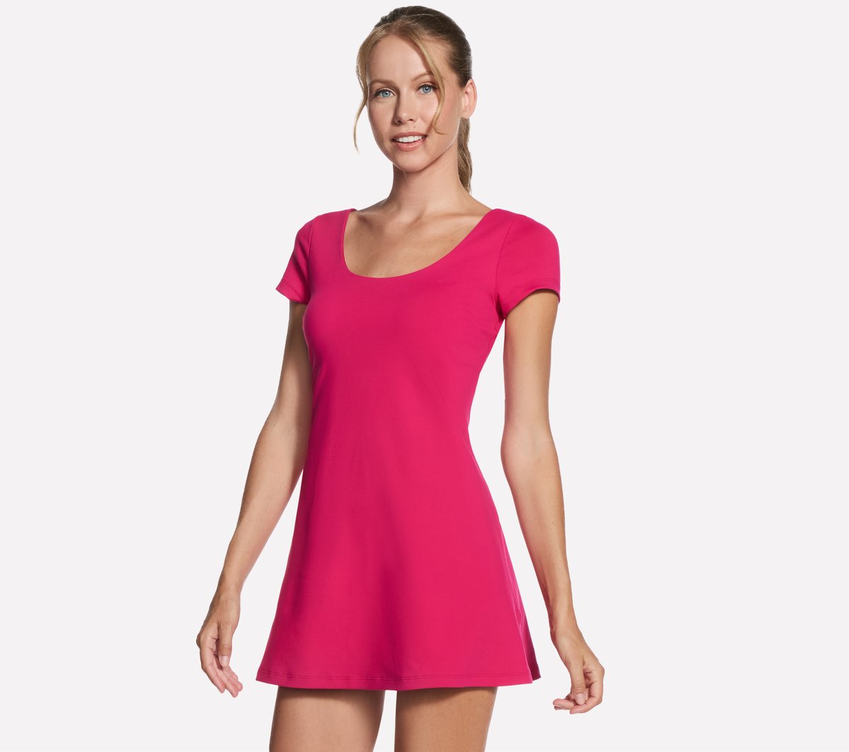 GO WALK Scoop Short Sleeve Dress | Skechers US